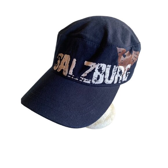 Salzburg Austria Eagle Blue Cadet Military Hat Cap Adjustable - Picture 1 of 5